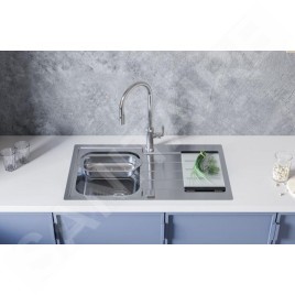 Alveus Accessoires - Planche à découper pour évier 335x215 mm, verre 1063063