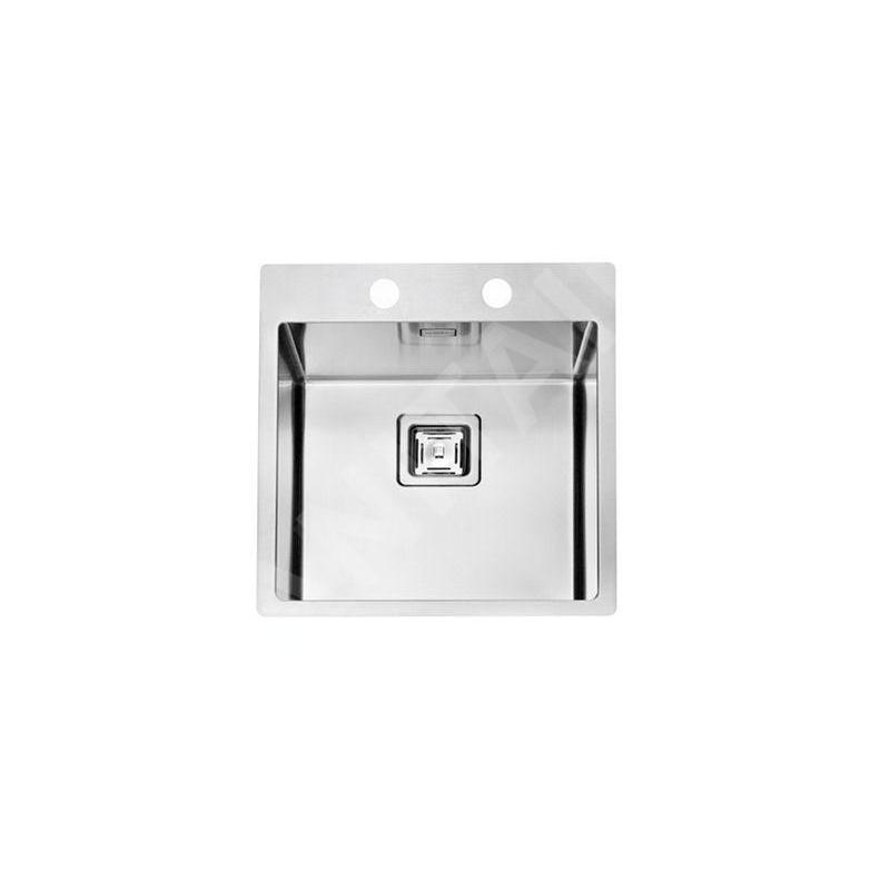 Alveus Stylux - Évier 450x510 mm, avec commande du vidage, inox 1084278