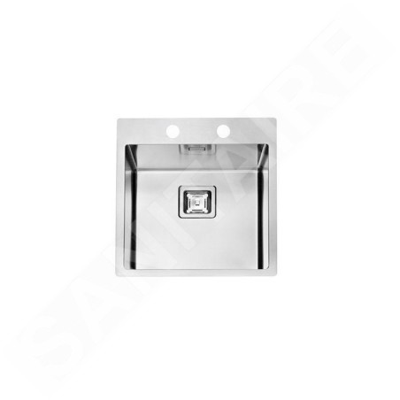 Alveus Stylux - Évier 450x510 mm, avec commande du vidage, inox 1084278