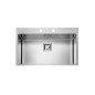 Alveus Stylux - Évier 790x510 mm, avec commande du vidage, inox 1084292
