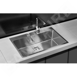 Alveus Stylux - Évier 790x510 mm, avec commande du vidage, inox 1084292