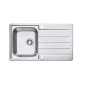 Alveus Line Maxim - Évier 860x500 mm, avec commande du vidage, inox 1085945