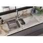 Alveus Line Maxim - Évier 985x505 mm, avec commande du vidage, inox 1085952