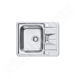 Alveus Line Maxim - Évier 620x505 mm, avec commande du vidage, inox 1085959