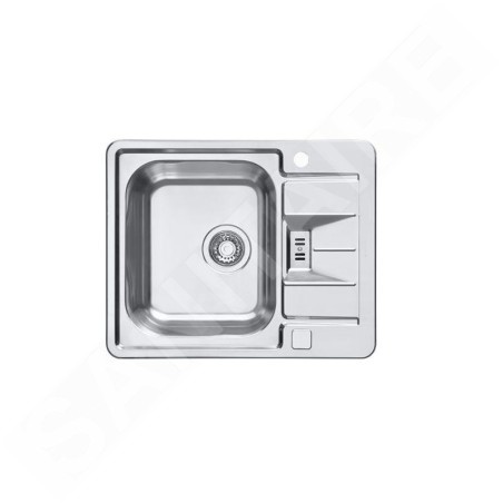 Alveus Line Maxim - Évier 620x505 mm, avec commande du vidage, inox 1085959