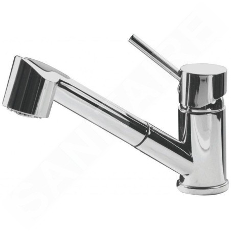 Alveus Cleo - Mitigeur d'évier avec douchette extractible, chrome 1088774
