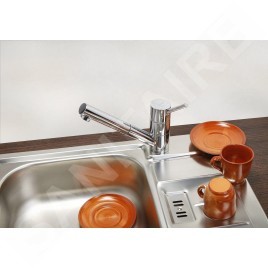 Alveus Robinetterie - Mitigeur d’évier avec bec extractible, chrome 1088776