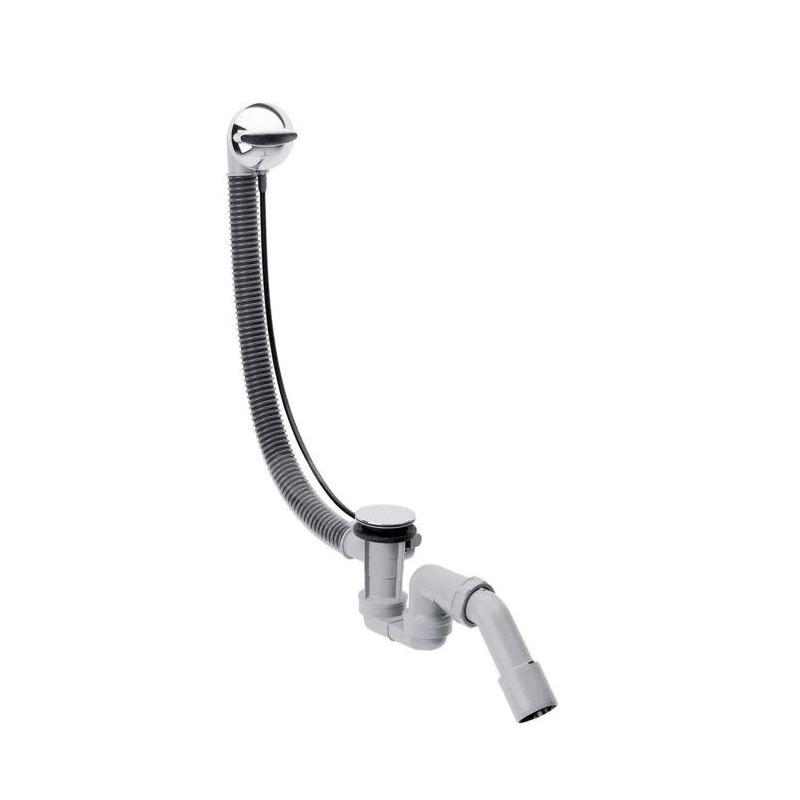 Hansgrohe Flexaplus - Ensemble complet avec garniture de vidage et trop-plein pour baignoires normales chrome 58143000