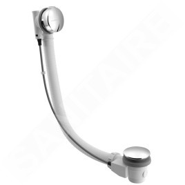 Polysan Accessoires - Garniture de vidage et de trop-plein pour baignoire, longueur 775 mm, chrome 71681