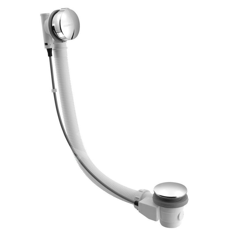 Polysan Accessoires - Garniture de vidage et de trop-plein pour baignoire, longueur 775 mm, chrome 71681