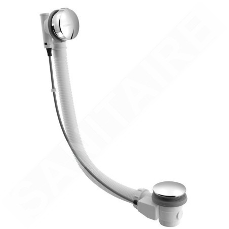 Polysan Accessoires - Garniture de vidage et de trop-plein pour baignoire, longueur 775 mm, chrome 71681
