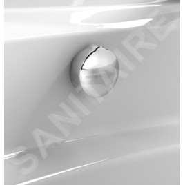 Polysan Accessoires - Garniture de vidage et de trop-plein pour baignoire, longueur 775 mm, chrome 71681