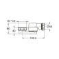 Polysan Accessoires - Siphon avec écrou-raccord 1 1/2, hauteur 42 mm, blanc 71712