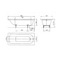 Kaldewei Advantage - Baignoire rectangulaire Saniform Plus 373-1, 1700x750 mm, blanc 112600010001 Kaldewei Advantage - Baignoire rectangulaire Saniform Plus 373-1, 1700x750 mm, blanc 112600010001