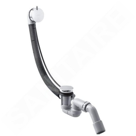 Hansgrohe Flexaplus S - Ensemble complet avec set de finition, garniture de vidage et trop-plein pour baignoires normales