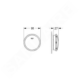 Grohe Talento - Garniture de vidage et trop-plein, chrome 19025000