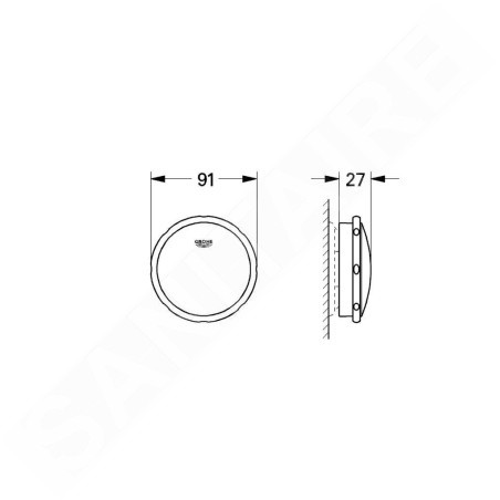 Grohe Talento - Garniture de vidage et trop-plein, chrome 19025000
