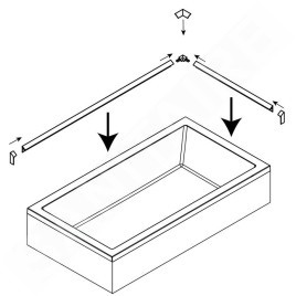 Polysan Accessoires - Joint contour de baignoire, 1950 mm, 2x, blanc 91020