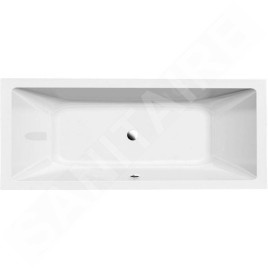 Aqualine Baignoires - Baignoire rectangulaire NISA, 1800x700x420 mm, sans pieds, blanc A1870