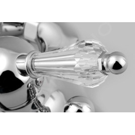 Sapho Kirké - Mitigeur de baignoire, manette cristal, chrome KI10KC