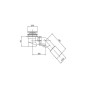 Cersanit Crea - Garniture de vidage de baignoire, ClickClack, chrome S904-010
