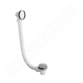 Polysan Accessoires - Garniture de vidage sans remplissage, ClickClack, longueur 900 mm, bonde 72 mm, chrome 71679