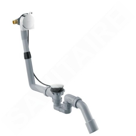 Hansgrohe Exafill S - Ensemble complet d’évacuation de baignoire avec garniture de vidage et trop-plein pour baignoires