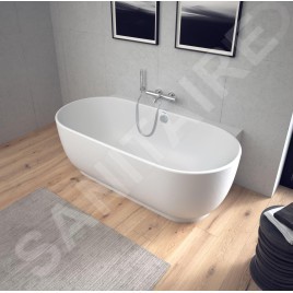 Duravit Luv - Baignoire îlot, 1800x950 mm, DuraSolid, blanc 700433000000000