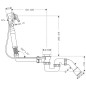 Hansgrohe Exafill - Corps d’encastrement pour set de finition avec garniture de vidage et trop-plein pour baignoires spéciales