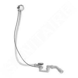 Duravit Accessoires - Garniture de vidage et de trop-plein avec bowden 1000 mm, chrome 790226000001000