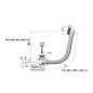 Alcadrain Garnitures de vidage - Kit vidange et trop-plein baignoire, longueur 800 mm, bronze antique A55ANTIC-80 Alcadrain Garnitures de vidage - Kit vidange et trop-plein baignoire, longueur 800 mm, bronze antique A55ANTIC-80