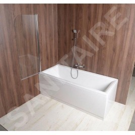 Aqualine Vilma - Pare-baignoire 600x1400 mm, chrome/verre clair AQ6014