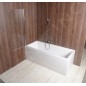 Aqualine Vilma - Pare-baignoire 600x1400 mm, chrome/verre clair AQ6014 Aqualine Vilma - Pare-baignoire 600x1400 mm, chrome/verre clair AQ6014