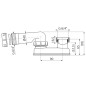 Alcadrain Siphons - Siphon de bain A53-6/4