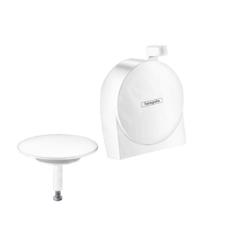 Hansgrohe Exafill S - Set de finiton de garniture de vidage pour baignoire, blanc mat 58117700