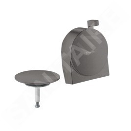 Hansgrohe Exafill S - Set de finition pour bec de baignoire, chrome noir brossé 58117340