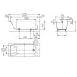 Kaldewei Advantage - Baignoire rectangulaire Cayono 749, 1700x700 mm, blanc 274900010001 Kaldewei Advantage - Baignoire rectangulaire Cayono 749, 1700x700 mm, blanc 274900010001