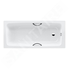 Kaldewei Advantage - Baignoire rectangulaire Cayono Star 757, 1800x800 mm, avec trous pour poignées, antidérapant, effet Perl,