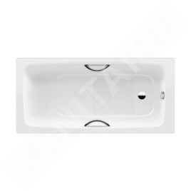 Kaldewei Advantage - Baignoire Cayono Star 753, 1500x700 mm, avec trous pour poignées, antidérapante, blanche 275330000001