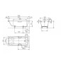 Kaldewei Advantage - Baignoire Cayono Star 753, 1500x700 mm, avec trous pour poignées, antidérapante, blanche 275330000001 Kaldewei Advantage - Baignoire Cayono Star 753, 1500x700 mm, avec trous pour poignées, antidérapante, blanche 275330000001