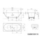 Kaldewei Ambiente - Baignoire rectangulaire Classic Duo 110, 1800x800 mm, Pearl-Effect, blanc 291000013001 Kaldewei Ambiente - Baignoire rectangulaire Classic Duo 110, 1800x800 mm, Pearl-Effect, blanc 291000013001