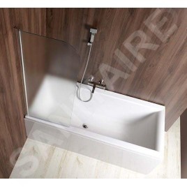 Aqualine Vilma - Paroi de séparation 600x1400 mm, gauche, verre BRICK AQ6018L