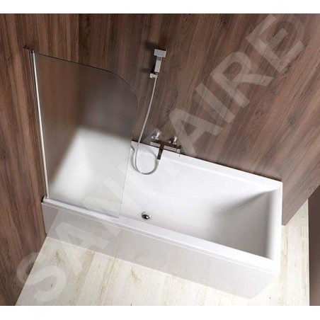 Aqualine Vilma - Paroi de séparation 600x1400 mm, gauche, verre BRICK AQ6018L
