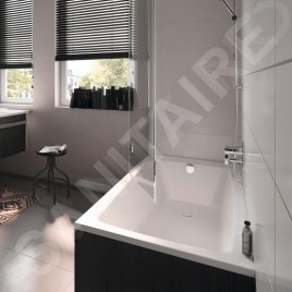 Kaldewei Ambiente - Baignoire Puro 696, 1900x900 mm, antidérapante sur toute la largeur, effet Perl, blanc 259634013001