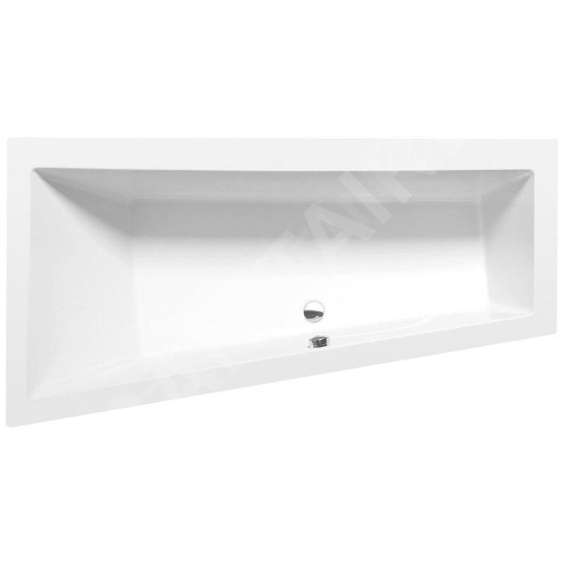 Polysan Baignoires - Baignoire asymétrique Andra L, 1700 x 900 x 450 mm, blanc 81111 Polysan Baignoires - Baignoire asymétrique Andra L, 1700 x 900 x 450 mm, blanc 81111
