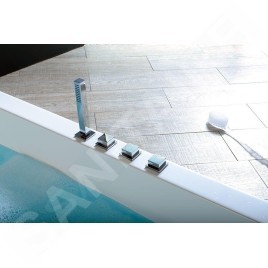 Polysan Baignoires - Baignoire asymétrique Andra L, 1700 x 900 x 450 mm, blanc 81111