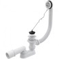 Alcadrain Garnitures de vidage - Kit de vidange pour baignoire 570 mm, avec trop-plein, incl. bouchon avec chaîne A502 Alcadrain Garnitures de vidage - Kit de vidange pour baignoire 570 mm, avec trop-plein, incl. bouchon avec chaîne A502