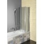 Aqualine Vanda - Paroi de salle de bains 1000x1400 mm, chrome/verre mat AQ1140