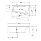 Duravit Paiova - Baignoire asymétrique, 1700x1000 mm, avec panneau, droite, blanc 700265000000000 Duravit Paiova - Baignoire asymétrique, 1700x1000 mm, avec panneau, droite, blanc 700265000000000