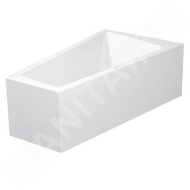 Duravit Paiova - Baignoire asymétrique, 1700x1000 mm, avec panneau, droite, blanc 700265000000000